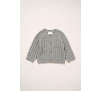 Rock a Bye Baby Boy's Cardigan with Embroidery Back Detail in Grey | Size: 3-6 m Rock a Bye Baby Grey 3-6 m