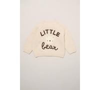 Rock a Bye Baby Boy's Little Bear Embroidered Knitted Cardigan in Light Beige | Size: 0-3 m Rock a Bye Baby Light Beige 0-3 m