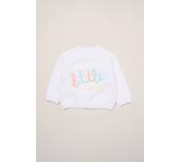 Rock a Bye Baby Little One Embroidered Knitted Cardigan in White | Size: 6-12 m Rock a Bye Baby White 6-12 m