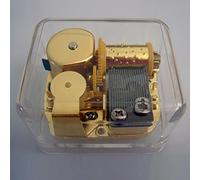 Rock A Bye Baby See-Through Wind Up Music Box Gold Plated Retro Musicbox