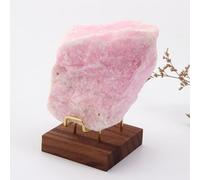 Rock and Mineral Display Stand - Mineral Crystal Display Holder - Small Displays Easel Holders for Minerals, Rocks, Stones, with Wooden Base 2.56 * 2.56 * 3.15in