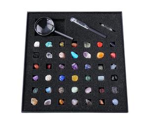 Rock and Mineral Kit - Exemplary Collection of Natural Christ and Agate Stone | Includes Description Card and Educational Material | for Children Boys Girls, Home Decor