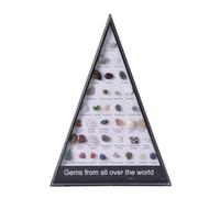 Rock And Mineral Kit - Thirty Six Piece Crystal Assortment, Natural Mineral Samples, Geology Study Collection, Earth Science Exploration Set, Polished Stone Specimens, Educational Gif