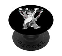 Rock And Roll Dragon Guitar Fun PopSockets Adhesive PopGrip