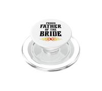 Rock and Roll Father Of The Bride Flame Wedding Metal Design PopSockets PopGrip for MagSafe