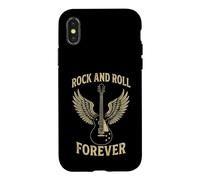 Rock And Roll Forever Winged Electric Guitar Vintage Case for iPhone X/XS