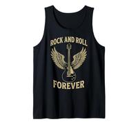 Rock and Roll Forever Winged Electric Guitar Vintage Tank Top
