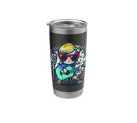 Rock and Roll Girl Singer Player Stainless Steel Insulated Tumbler