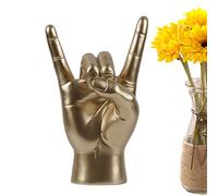 Rock and Roll Hand Sign Desk Statue, Home Decor Statue I Love You Sign, Classic Rock and Roll Hand Sign Desk Statue Offering Hands Sculpture for Coquette Decor Desktop Centerpieces