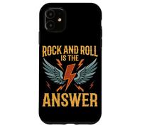 Rock And Roll Is The Answer Vintage Electric Guitar Punk Case for iPhone 11
