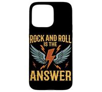 Rock And Roll Is The Answer Vintage Electric Guitar Punk Case for iPhone 15 Pro Max