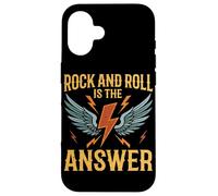 Rock And Roll Is The Answer Vintage Electric Guitar Punk Case for iPhone 16