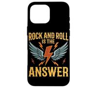 Rock And Roll Is The Answer Vintage Electric Guitar Punk Case for iPhone 16 Pro Max