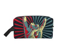 Rock and roll Print Toiletry Bag for Men, Cosmetic Bag Spacious Capacity Travel Toiletry Bag for Women