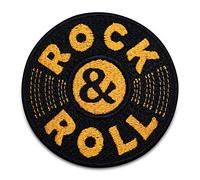 Rock and Roll Record Iron-On Patch | Music Iron on Patches, Patch, Embroidery Patch, Ironable Patch, Badges Finally Home