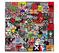 Rock and Roll Stickers 100 pcs,Laptop Stickers Bomb Vinyl Stickers Pack for Auto Luggage Computer Skateboard Motorcycle Decal for Teens Adults