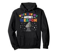 Rock Are My Secret Weapon Game Set Funny Rock Beats Scissors Pullover Hoodie