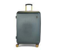 Rock Aria Large Hard Shell Suitcase in Green with Gold - A Sleek Statement with Gold Toned Accents - Telescopic Handle, Impact-Resistant Material & TSA Combination Lock - 76x52x35cm 96L