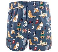 ROCK ATOLL Men's Colorful Funny Animal All Over Print Cotton Boxer Shorts S-XXL, Grey Dog Print, XXL