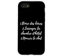 Rock Attitude Boire Bières Saccager Chambre Nourrir le Chat Case for iPhone SE (2020) / 7/8
