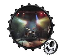 Rock Band Stage Bottle Opener Fridge Magnets Decorative Refrigerator Magnet Beer Openers Funny Magnetic Bottle Opener Wall Mounted Corkscrew for Home Bar Kitchen Party Use