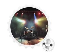Rock Band Stage Bottle Opener Fridge Magnets Decorative Refrigerator Magnet Beer Openers Funny Magnetic Bottle Opener Wall Mounted Corkscrew for Home Bar Kitchen Party Use