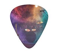 Rock Band Stage Printed Guitar Picks,12 Pack Personalized Guitar Picks For Bass Acoustic Guitar Electric Guitar Includes 0.46mm/0.71mm/ 0.96mm