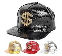 Rock Baseball Hat Fashionable 80s Clothing Accessories, Rapper Headwear | Adjustable Accessories for Running Street Dancing Beach Dating Travel Outdoor Party Daily Wear Music Festival Concert Stag