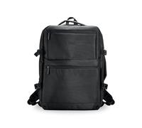 Rock Battersea Underseat Backpack in Black - Lightweight & Comfortable Travel Backpack - Padded Shoulder Straps, Zip Pockets & Trolley Strap - Ryanair Compliant Carry On - 40x28x15cm 17L Capacity