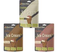 Rock Bites - Freeze Dried Ice Cream 3 Bag Combo - Vanilla, Chocolate, Strawberry