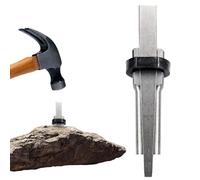 Rock Breaking Tools - Stone Splitter Wedge, Chisel Quarrying Wedge, Heavy Duty Rock Wedge | Iron Stone Splitter Quarrying Tool Chisel, Diamond Head Stone Splitter for Concrete Marble Granite Rock