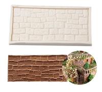 Rock Brick Wall Texture Silicone Molds,Fondant Molds for Cake Decorating Silicone Impression Texture Mat Fondant Cake Decorating Tools Chocolate Moulds