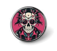 Rock Brothers Skulls Theme Lapel Pin for Men Women Metal Badge Brooch Lightweight Aluminum Alloy Pin for Shirts, Jackets, Hats, Ties Stylish Fashion Accessory & Gift for Events, Parties
