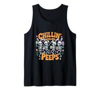 Rock Bunny Skeleton Easter Alternative Vibes Tank Top