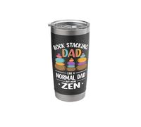 Rock Cairn Stone Balancing Rock Stacking Dad Stainless Steel Insulated Tumbler