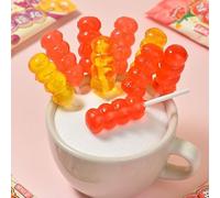 Rock candy gourd soft candy,Sweet and sour fudge,watermelon strawberry passion fruit lollipop,sweets,hawthorn candy,healthy dessert,delicious snack gift (3 mixed flavors,10 pcs)
