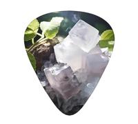 rock candy printed guitar picks, 12-piece set with thin, medium, and thick styles, comes with a storage case
