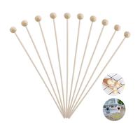 Rock Candy Sticks, Cake Pop Skewers Ideal For Flavorful Creations, Wooden Ball Stirrer Sticks Add A Touch Of Charm To Your Homemade Delights
