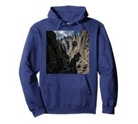 Rock Canyon Cliff Pass Mountain Ravine Trail Pullover Hoodie