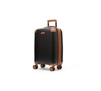 Rock Carnaby Small Carry-on Expandable Hardshell Suitcase in Black