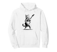 Rock Cat Electric Guitar Kitty Musician Riff Pullover Hoodie