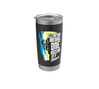 Rock Climber Elevating Dreams One Ascend At A Time Climbing Stainless Steel Insulated Tumbler