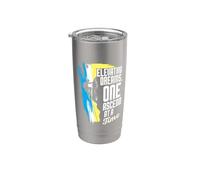 Rock Climber Elevating Dreams One Ascend At A Time Climbing Stainless Steel Insulated Tumbler