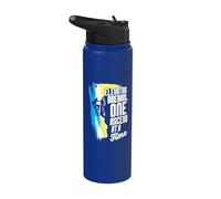 Rock Climber Elevating Dreams One Ascend At A Time Climbing Stainless Steel Insulated Water Bottle