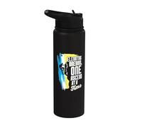 Rock Climber Elevating Dreams One Ascend At A Time Climbing Stainless Steel Insulated Water Bottle