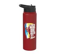 Rock Climber Elevating Dreams One Ascend At A Time Climbing Stainless Steel Insulated Water Bottle