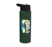 Rock Climber Elevating Dreams One Ascend At A Time Climbing Stainless Steel Insulated Water Bottle