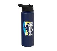Rock Climber Elevating Dreams One Ascend At A Time Climbing Stainless Steel Insulated Water Bottle
