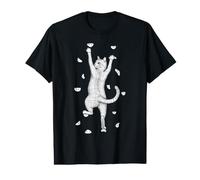 Rock Climber Indoor Wall Climbing Cute Cat Funny Climbers Value Graphic T-Shirt
