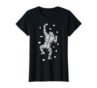 Rock Climber Indoor Wall Climbing Gorilla Funny Climbers Value Graphic T-Shirt, Women, Black, M